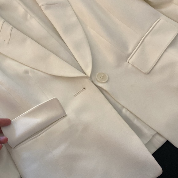 LE SUIT PETITE SINGLE BUTTON BLAZER - Picture 4 of 7